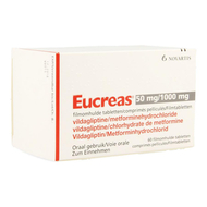 Eucreas 50mg/1000mg comp pell 60