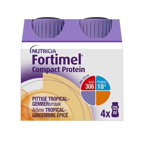 Fortimel Compact Protein tropical-gingembre 4x125ml