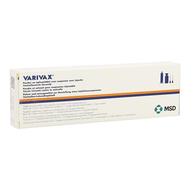 Varivax pdr + solv pour susp inj seringue prer. 1
