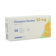Clozapine sandoz comp 30 x 50mg