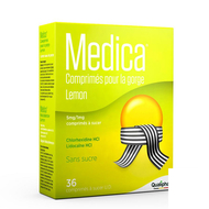 Medica Zuigtabletten voor keelpijn lemon 36st