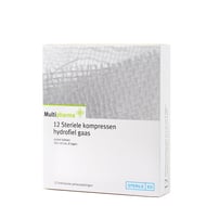 Multipharma Steriele kompressen 10,0cmx10,0cm 12st
