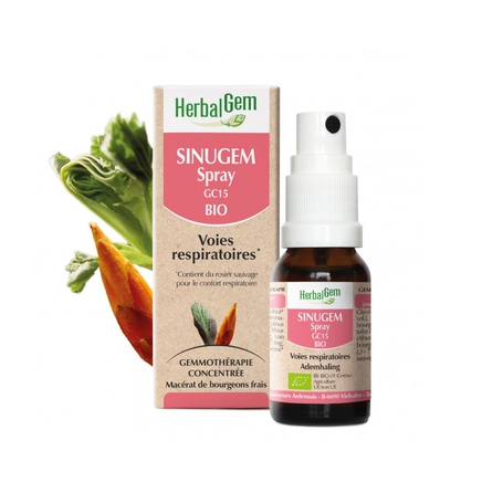 Herbalgem Sinugem Spray GC15 bio voies respiratoires 10ml