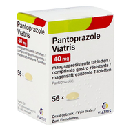 Pantoprazole viatris 40mg tabl maagsapresist 56