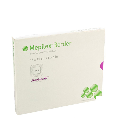 Mepilex border sil adh ster nf 15,0x15,0 5 295400