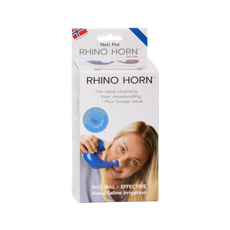 Rhino horn lave nez bleu