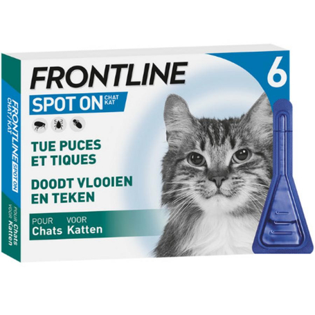 Frontline spot on kat 10% pipet 6x0,50ml