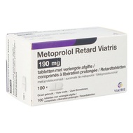 Metoprolol viatris 190mg comp retard 100