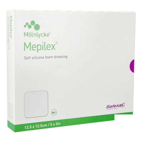 Mepilex pans mousse sil abs ster 12,5x12,5cm 5