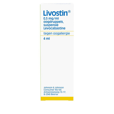 Livostin 0.5 mg/ml contre allergie oculaire 4ml