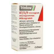 Trimbow 87/5 /9mcg aerosol sol inhal. fl 1 (120d)