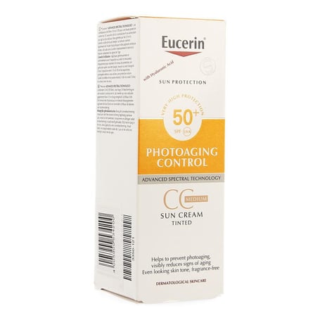 Eucerin Sun tinted photoaging crème SPF50+ 50ml