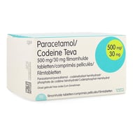 Paracetamol codeine teva 500mg/30mg comp pell 90