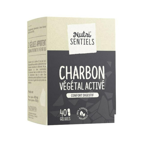 Nutrisanté Charbon végétal activé 40 gélules