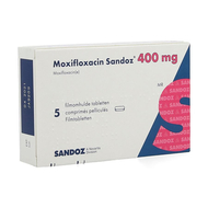 Moxifloxacin sandoz 400mg comp pell 5