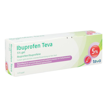 Ibuprofen teva gel tube 120g