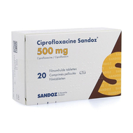 Ciprofloxacine sandoz 500mg tabl 20 new sandoz
