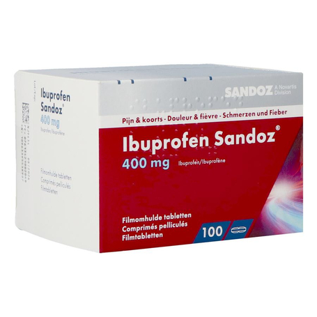 Ibuprofen sandoz 400mg comp pell 100x400mg