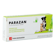 Parazan Ontworming hond/kat tabletten 2st