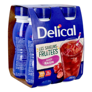 Delical fruitdrink druiven 4x200 ml