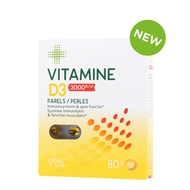 Multipharma Vitamine D3 3000ie 80 parels