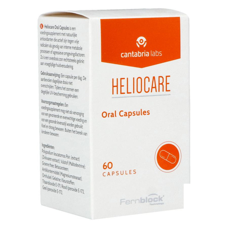 Heliocare Oral Protection peau contre UVa-UVb 60caps