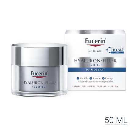 Eucerin Hyaluron-Filler +3x Effect Nachtcrème Anti-Age & Rimpels Pot 50ml