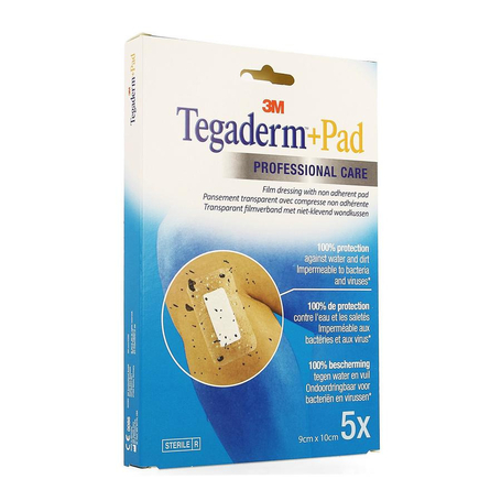 3M Tegaderm + Pad transp steril 9cmx10cm 5pc