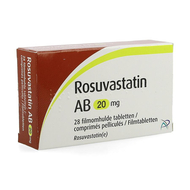 Rosuvastatin ab 20mg comp pell 28 x 20mg