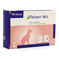 Telizen M/L hond en kat tabletten 30x100mg