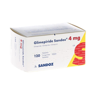 Glimepiride 4mg comprimés 120 Sandoz 