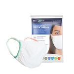 RelaxSan Masque de protection adulte en tissu blanc lavable 2pc