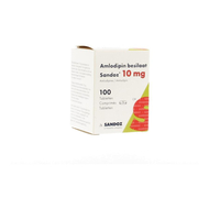 Amlodipine besilaat sandoz pot c0mp 100x10mg