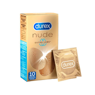 Durex Nude extra lube preservatifs 10pc