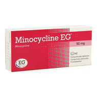 Minocycline eg 50 mg filmomh tabl 42