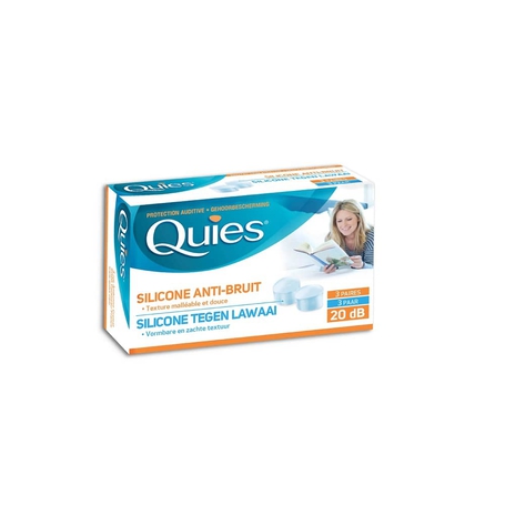 Quies protection audit.a/bruit silicone 3 paires