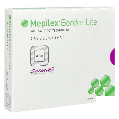 Mepilex border lite steriel verband 7,5 x 7,5 cm