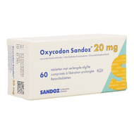 Oxycodon 20mg sandoz verlengde afgifte 60