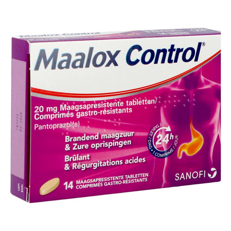 Maalox control 20mg comp gastro resist 14