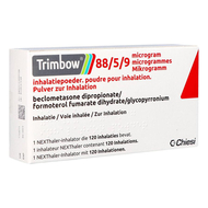 Trimbow 88/5 /9mcg poudre inhal. fl 1 (120d)