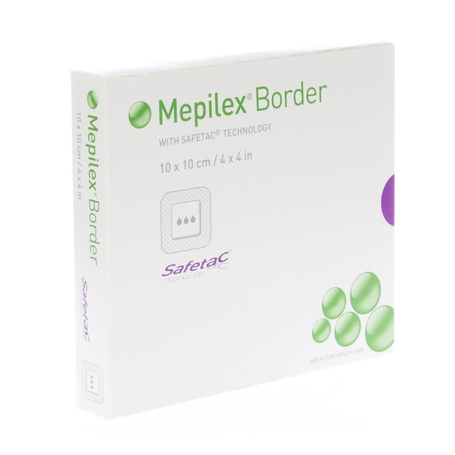 Mepilex border sil adh ster nf 10,0x10,0 5 295300