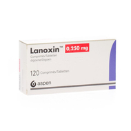 Lanoxin 250 comp 120 x 0,250mg