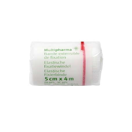 Multipharma bande fixation cotton+viscose 5cmx4m