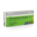 Levocetirizine sandoz 5mg comp enrob. 20 x 5mg