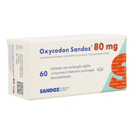 Oxycodon 80mg sandoz libération prolongée 60pc