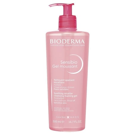 Bioderma Sensibio gel moussant nettoyant peaux sensibles pompe 500ml