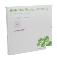Mepilex Border Ag Sacrum Steriel 18,0x18,0 5 