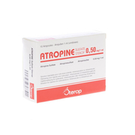 Atropine sulf amp 10 x 1 x 0,50mg/1ml ud