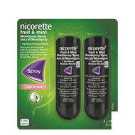 Nicorette Fruit & mint 1mg spray Duo