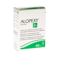 Alopexy 2 % liquid fl plast pipet 1x60ml